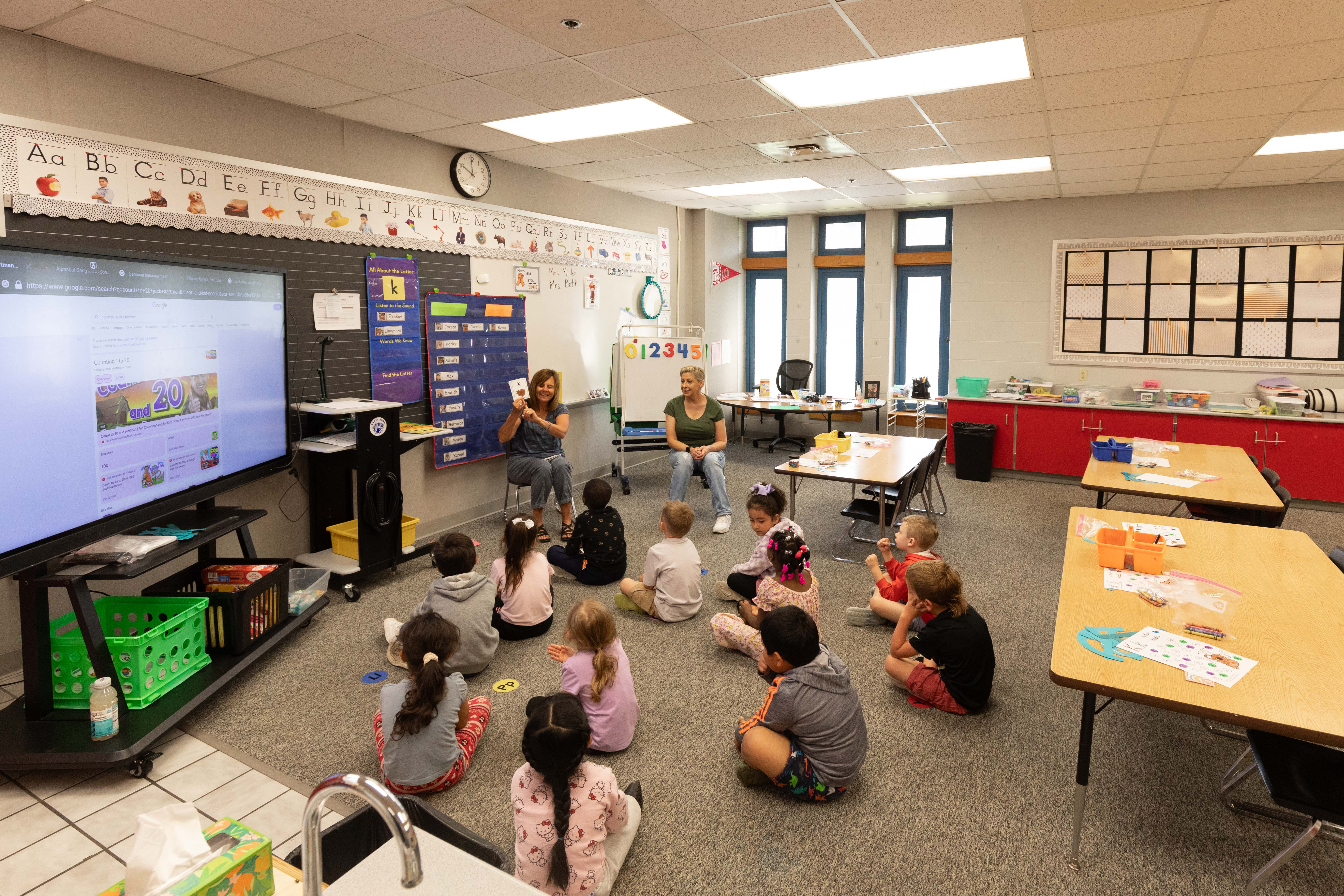 Students in their Begindergarten™ classroom